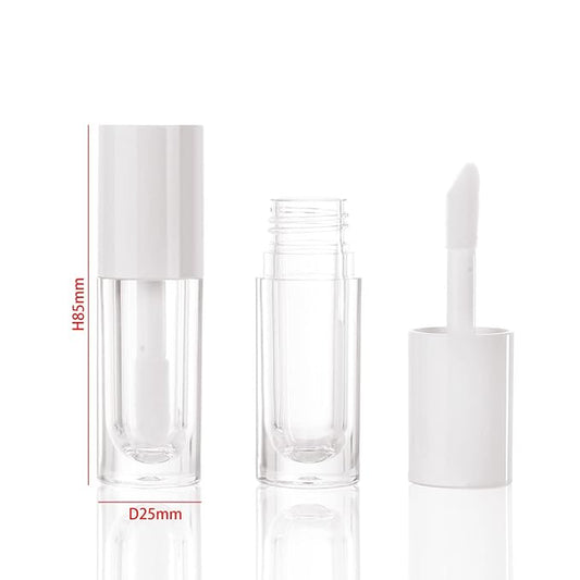 COSIDEA 14pcs Empty 6ml big brush lip gloss tubes for DIY lip gloss,White lipgloss containers