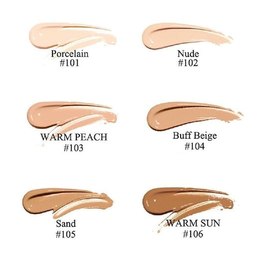 2 Pack PHOERA Foundation,Matte Oil Control Concealer Cream,PHOERA Long Lasting Waterproof Matte Liquid Foundation for Women Girls (102 Nude)