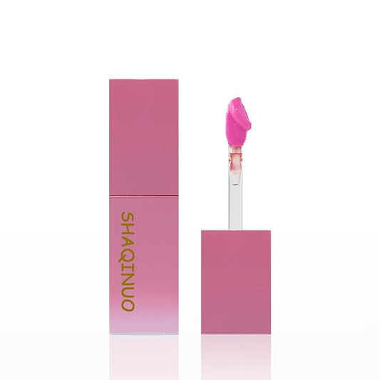 Charm Kiss Dewy Water Glow Lip Tint，Moisturizing Mirror Lip Glaze，Korean Tinted Water light Lip Gloss，High pigmented Long Lasting Waterproof Lipstick Mirror Water Gloss Lip Glaze(10#)