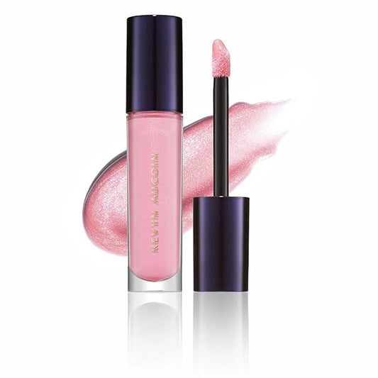 Kevyn Aucoin Celestial Lip Gloss, Yuwen (iridescent soft pink): Light reflecting shine & sheer. Precision makeup artist applicator. Hydrating, non-stick formula. Multi-dimensional 3D plumping effect.