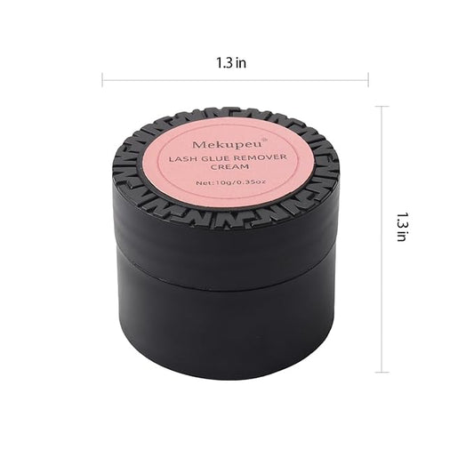Eyelash Extension Remover Cream Eyelash Adhesive Remover, Low Irritation Cream for Sensitive Skin Professional Eyelash Extensions Dissolves for Salon,10g/0.35Oz (Strawberry)