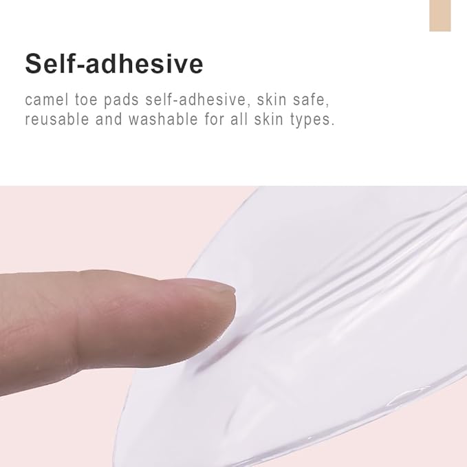 Drop-Shaped Camel Toe Concealer | Invisible, Seam-Free Protector | Reusable PU Film & Silicone for Women’s Swimwear, Leggings & Activewear (3-Pack)
