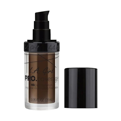 L.A. Girl Pro Coverage Liquid Foundation, Dark Chocolate, 0.95 Fl Oz
