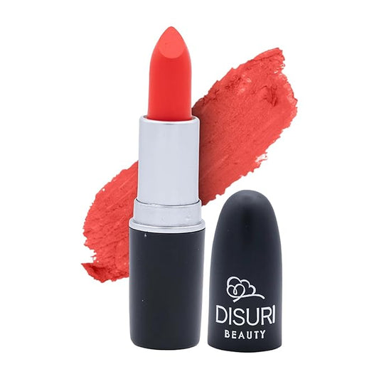 Matte Bullet Long Wear Lipstick - Vegan and Cruelty-Free - Smudge and Waterproof Matte Lipstick with Moisturizing Formula - All Day Comfort - (Power Play #01)