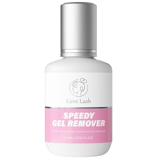 Speedy Remover for Eyelash Extension Glue Liore Lash/Fast Lash Adhesive Removal /60 Sec Dissolution Time/GBL Free Lash Debonder/Eyelashes Glue Remover Professional Tech Salon Supplies (15 ml)