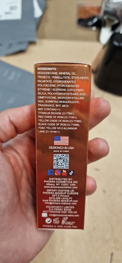 PHOERA High Gloss Waterproof Body Luminizer Glitter Face Shimmer Moisturizer Lotion Tan Cream Foundation Makeup Bronzer AQUAPURITY (101 Rose Gold)