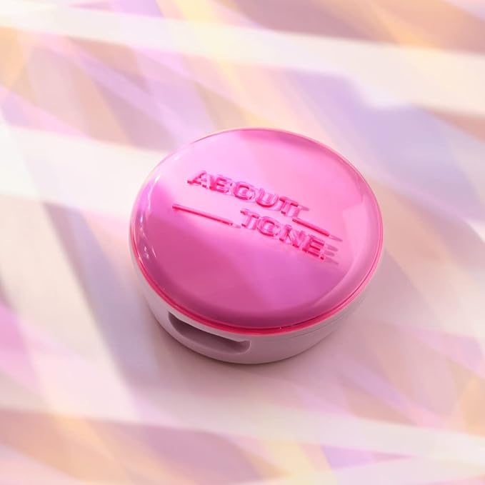 [ABOUT TONE] Blur Powder Pact (1.5 COOL FAIR) + Glow Powder Pact BUNDLE SET/Pressed Powder Pact with Mirror and Puff, Face Makeup Setting Powder, Finishing Powder with Sebum Control, Vegan