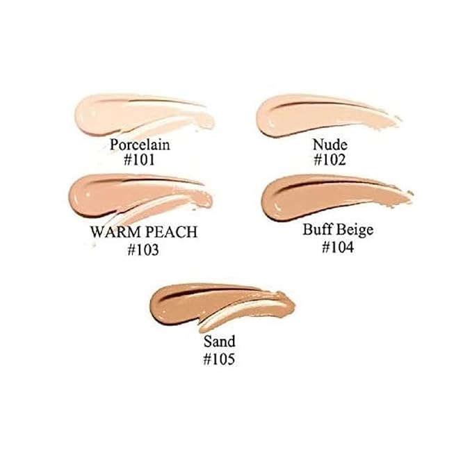 2 Pack PHOERA Foundation,Flawless Soft Matte Liquid Foundation 24 HR Oil Control Concealer Foundation Makeup,Full Coverage Foundation for Women and Girls (102 Nude)