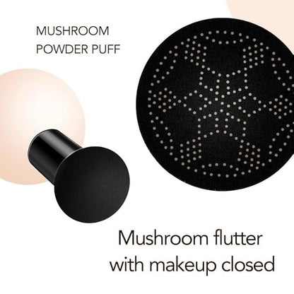 O'CHEAL Mushroom Head Air Cushion BB Cream Foundation Cream for Face Makeup Concealer Cushion for Face Comestics Make Up Cushion Compact Ivory