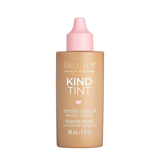 Pacifica Tinted Moisturizer – Kind Tint Serum, Lightweight Hydrating Foundation with Vegan Collagen & Hyaluronic Acid for Dewy Glow, Buildable Coverage, Vegan, 1 fl oz (Shade 15)