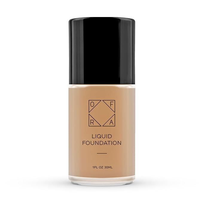 OFRA Liquid Foundation with Spatula - Long-Lasting, Dewy, Lightweight, and Buildable Full Coverage Foundation Makeup - 1oz/30ml - Auburn, a Medium Shade with Warm Undertones