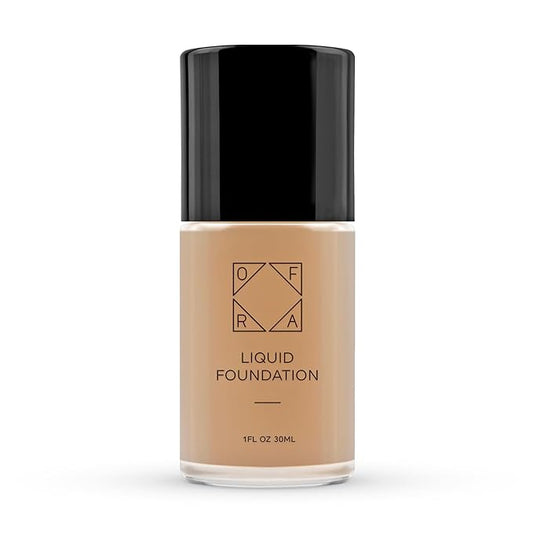 OFRA Liquid Foundation with Spatula - Long-Lasting, Dewy, Lightweight, and Buildable Full Coverage Foundation Makeup - 1oz/30ml - Auburn, a Medium Shade with Warm Undertones