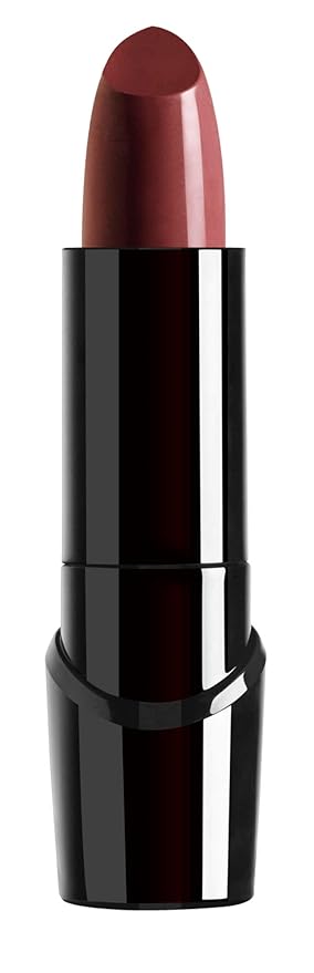 wet n wild Silk Finish Lipstick, Hydrating Rich Buildable Lip Color, Formulated with Vitamins A,E, & Macadamia for Ultimate Hydration, Cruelty-Free & Vegan - Dark Wine