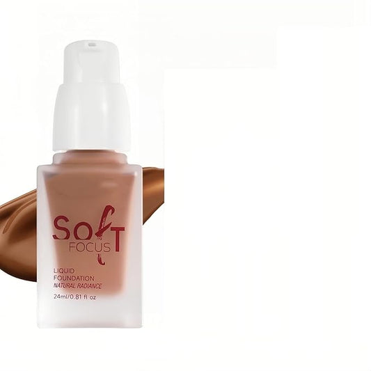 Full Coverage Foundation 10 Colors Natural Lightweight Smooth Creamy Foundation Long-lasting Longwear Matte Oil-Control Foundation (Color 09)