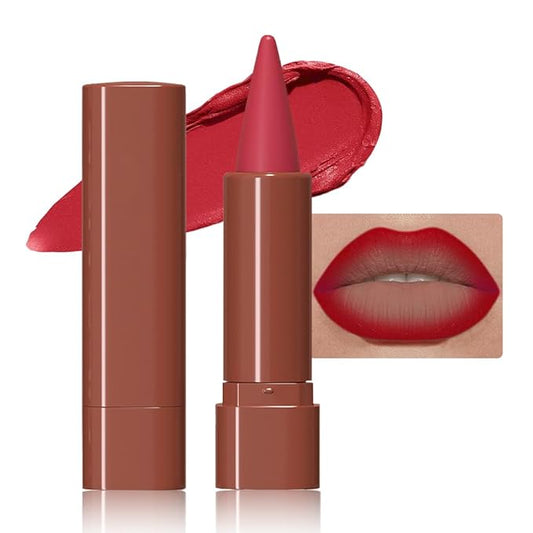 Sculpting Matte Lip Liner pencil,Gradient Matte Lipstick Crayon,Smooth Creamy Texture lip Pencil, Waterproof Smudge Proof Lipstick Pencil,Highly Pigmented Lip Makeup,Vegan Beauty.06#