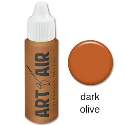 Airbrush Makeup - Foundation 1/2oz Bottle Choose Color (Dark Olive)