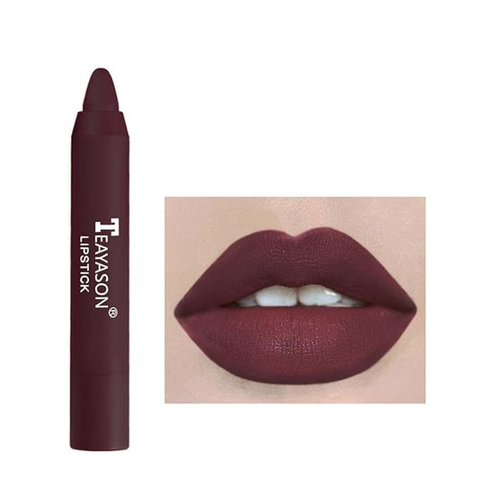 Agrifilm Matte Velvet Lipstick Lip Crayon Nourishing Non-Stick Cup Lip Stain Lip Gloss,Long-lasting Waterproof Lip Stick Lip Makeup for Women (12)