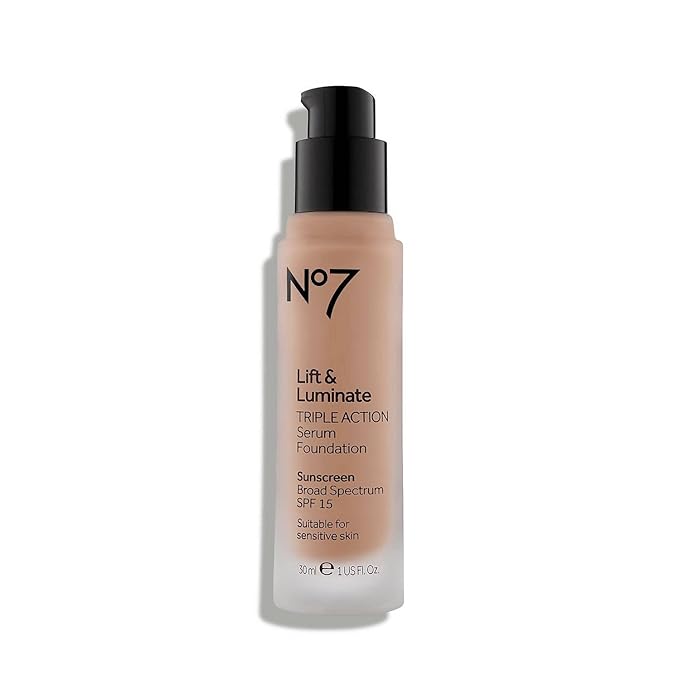No7 Lift & Luminate TRIPLE ACTION Serum Foundation - Warm Beige
