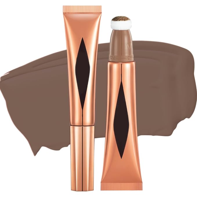 Concealer Stick,Contour Stick Makeup Liquid Highlight and Contour Wand,Cream Contour Stick with Soft Cushion Applicator,Foundation Highlight Makeup Bronzer Stick for Face