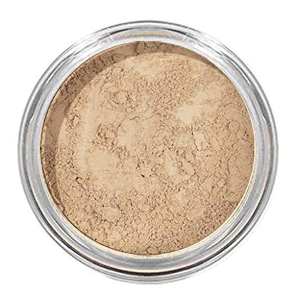 InstaFame Loose Mineral Foundation Powder, Full Coverage Matte With Natural SPF for Sensitive Skin, Seek