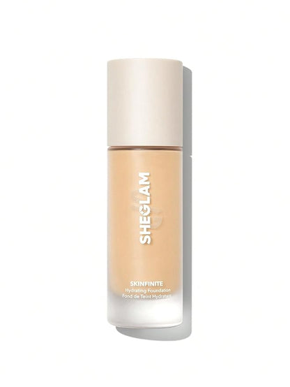 SHEGLAM Skinfinite Hydrating Foundation Flawless Dewy Foundation Hydrating Coverage Invisible Pore Concealer Pore-less Non-Greasy Lightweight Natural Soft Liquid Foundation-Buttercream