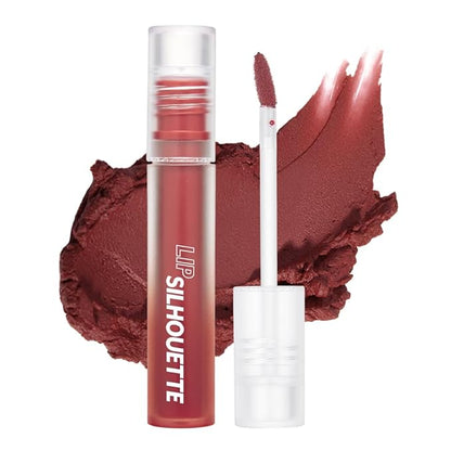 I'M MEME Matte Velvet Tint - Lip Silhouette 03 FLare Coral (Coral Shade) | Vivid Color, Long Lasting, Moisturizing & Hydrating, Light-weight, Neutral Lip Stain Mousse, Korean Makeup, 4mL