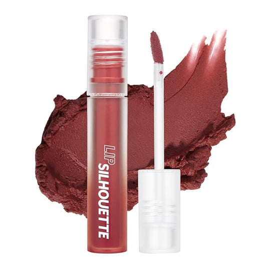 I'M MEME Matte Velvet Tint - Lip Silhouette 03 FLare Coral (Coral Shade) | Vivid Color, Long Lasting, Moisturizing & Hydrating, Light-weight, Neutral Lip Stain Mousse, Korean Makeup, 4mL