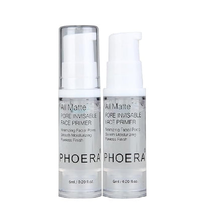 2 Pack PHOERA Primer for Face Makeup, Pore Shrink Wrinkles Remove Fine Lines Hydration Clean Prime 6ML/1