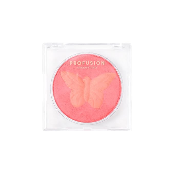 Profusion Cosmetics Empowered Social Butterfly Mousse Blush, Lightweight and Velvety Smooth Texture Improves Natural Flush, Radiates Confidence and Unique Beauty with Radiant Glow (Monarch, Standard)