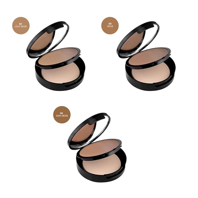 Radiant Professional Velvet Finish Cream Powder Makeup SPF 15 - Cream Foundation Makeup with Natural Looking Matte Finish - Water Resistant - Moisturizing - SPF 15 - Beige (03)