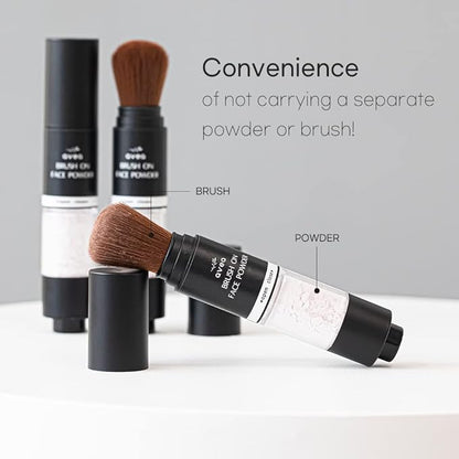 AVEA Brush On Face Powder | Daily Mineral Powder | face powder that absorbs oily skin. | Makeup Fixer Powder | Korean Skin Care l 0.141 Oz