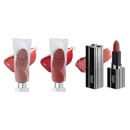 MUZIGAE MANISON City Chic Trio - 01 Prime | Objet water 01 Signature & 02 Spicy & Moodwear Blur 01 Prime | K-Beauty Lip Stain Matte Lipstick