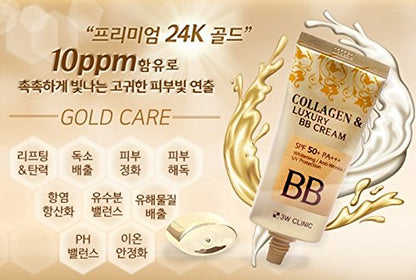 3W CLINIC Collagen & Luxury Gold BB Cream 50ml / 1.69oz (SPF50+ PA+++)