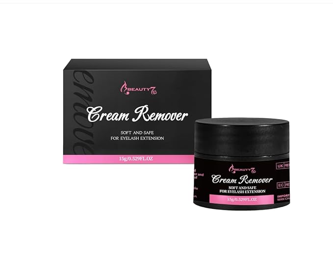 Beauty7 Eyelash Extensions Remover Cream 15g Safe Adhesive Bonder Eyelashes Glue Remover Fast Dissolution Low Irritation Eyelash Extension Supplies