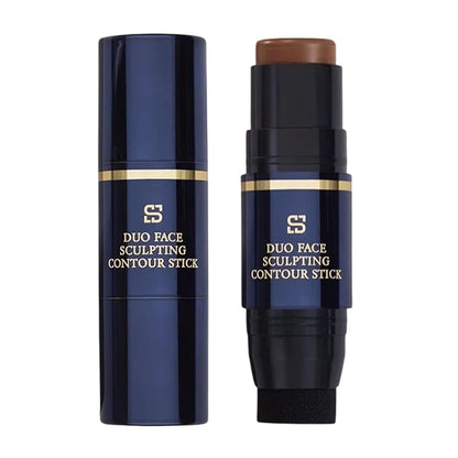 Duo Face Sculpting Contour Bronzer Stick, Dual-Use Applicator for Perfect Sculpt & Blend, Natural Finish, .32 Ounce (Cocoa Brown)