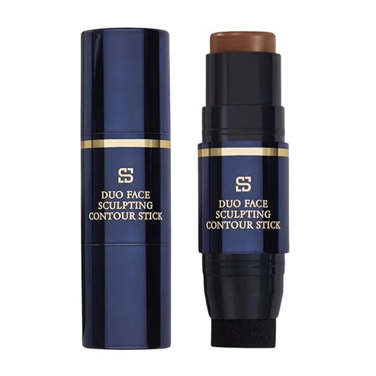 Duo Face Sculpting Contour Bronzer Stick, Dual-Use Applicator for Perfect Sculpt & Blend, Natural Finish, .32 Ounce (Cocoa Brown)
