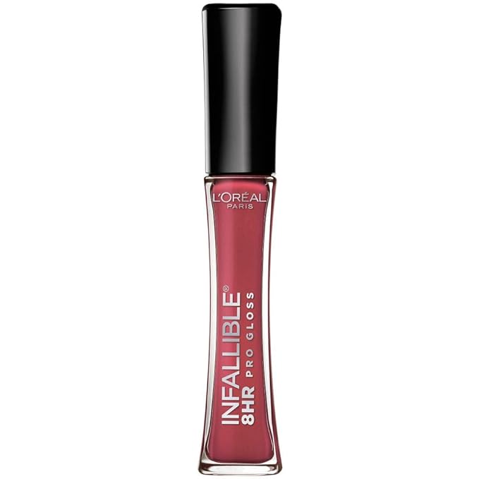 L'Oréal Paris Makeup Infallible 8 Hour Hydrating Lip Gloss, Bloom, 0.21 Fl Oz