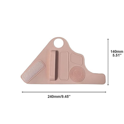 1Pc Makeup Palette Makeup Pad Wrist Strap Makeup Brush Holder,Pink