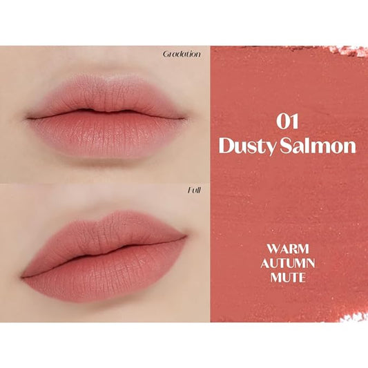 ETUDE Lip Tailor with Built in Lip Liner 2 Color Set | Dusty Salmon, Hazy Mauve - Korean Lip Pencil for Natural Plumped Lips, Korean Makeup, Kbeauty