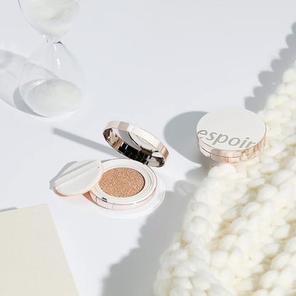 ESPOIR Pro Tailor Be Powder Cushion Foundation SPF42 PA++ #4 Beige (13g+refill 13g) | A Soft Cushion Foundation of a Light Texture & Long Lasting Weightless Full Coverage | Korean Makeup