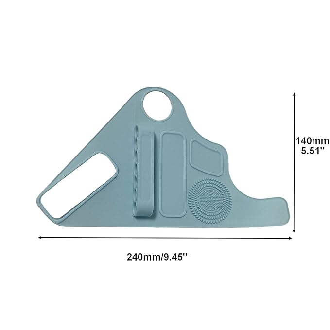 1Pc Makeup Palette Makeup Pad Wrist Strap Makeup Brush Holder,Blue