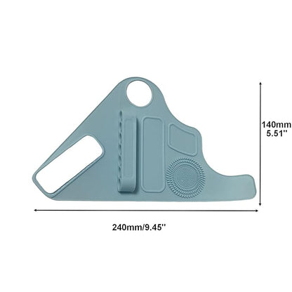1Pc Makeup Palette Makeup Pad Wrist Strap Makeup Brush Holder,Blue