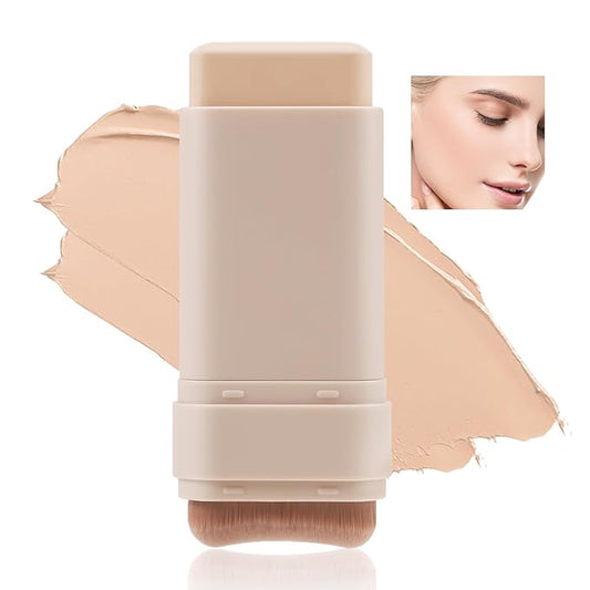 Matte Foundation Stick - Full Coverage Concealer And Contour Stick With Built In Applicator