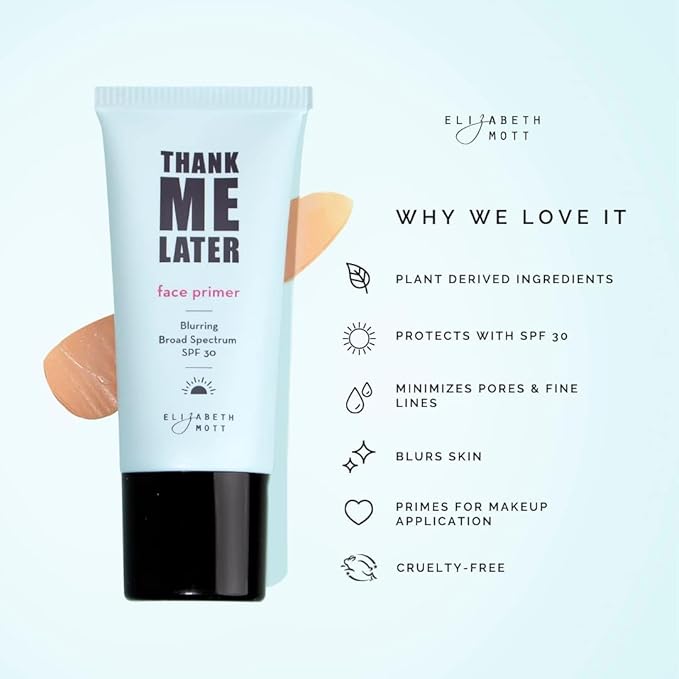 Elizabeth Mott Thank Me Later Blurring Face Primer (30g) & Elizabeth Mott Deep Moisture Hydrating Face Serum (100ml)