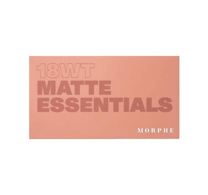 Morphe 18WT Makeup Palette - Matte Essentials Artistry Palette with Warm Toned, All-Matte Shades - Made to Build, Blend & Layer Flawlessly for Everyday, Versatile Makeup Looks (0.68 oz)