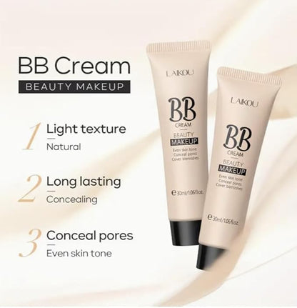 Ultimate Coverage Waterproof Cream, 30ml, Long-Lasting, Oil-Control, Pore-Hiding Makeup, Flawless, Even-Toned Skin, Natural, Ivory, and Tan Shades