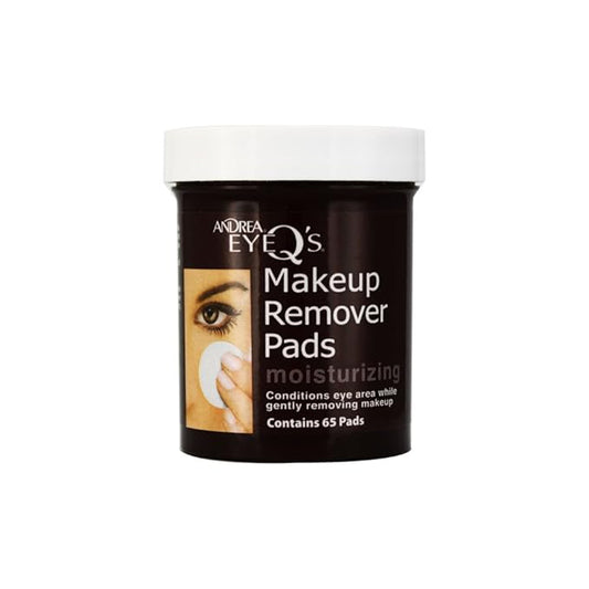 Andrea Eye Q's Moisturizing Eye Makeup Remover Pads, 65 Count (Pack of 6)