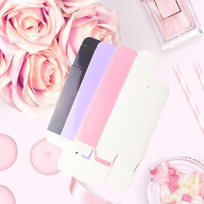 COSIDEA 50 PCS Empty White Lip Gloss Boxes W28 xW28 xH89mm / W1.02xW1.02xH3.5 inch, Cosmetic Perfume/Mascara Box Packaging for Small Business Wholesale, small Kraft Paper Box Luxury Holder Wrapping
