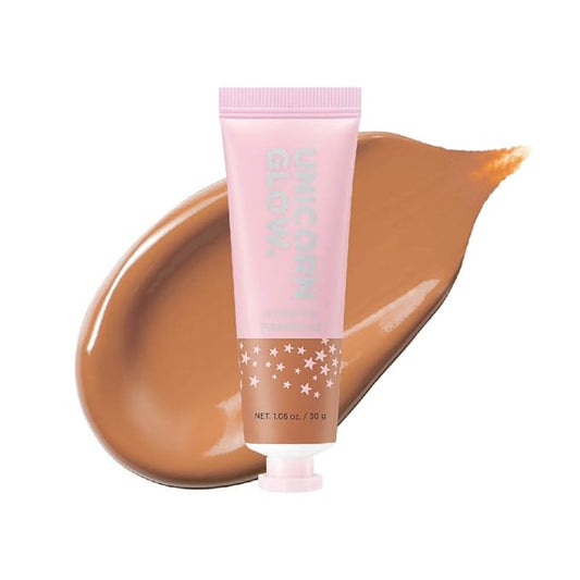UNICORN GLOW HYDRATING FOUNDATION #11 NUTMEG Collagen Serum + Hyaluronic Acid + Ceramide Anti-Aging