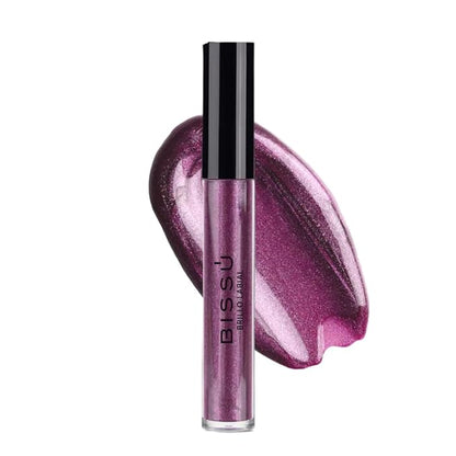 Bissú Glitter Lip Gloss - 6 different Buildable Shades, Non-Sticky, Cruelty-Free, Long-Lasting Shine 0.14 oz (03 Galaxia, Large)
